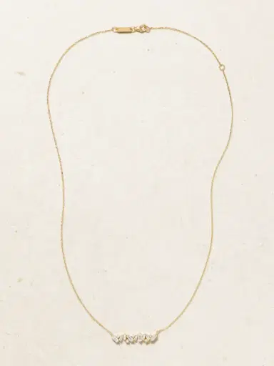 Suzanne Kalan 18-karat Gold Diamond Necklace | Thumbnail 4 Suzanne Kalan 18-karat Gold Diamond Necklace | Thumbnail 4