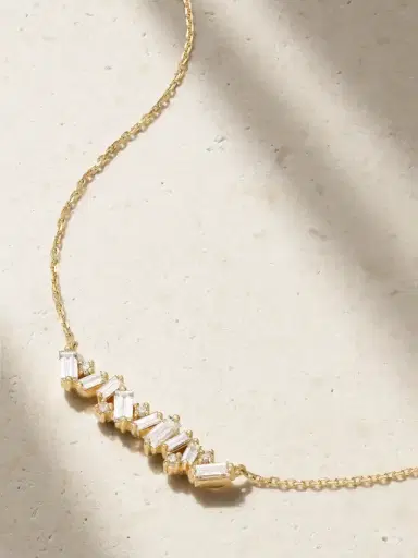 Suzanne Kalan 18-karat Gold Diamond Necklace | Thumbnail 1 Suzanne Kalan 18-karat Gold Diamond Necklace | Thumbnail 1