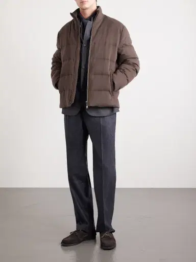 Zegna Quilted Oasi Cashmere Down Jacket - Men | Thumbnail 2