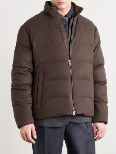 Zegna Quilted Oasi Cashmere Down Jacket - Men | Thumbnail 3