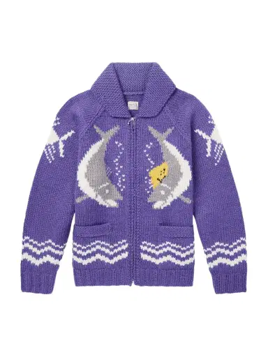 KAPITAL Intarsia Wool Zip-Up Cardigan - Men | Thumbnail 1 KAPITAL Intarsia Wool Zip-Up Cardigan - Men | Thumbnail 1