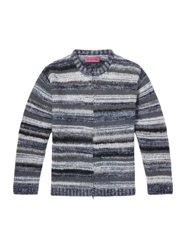 Boucle Striped Cashmere-Blend Zip-Up Cardigan - Men