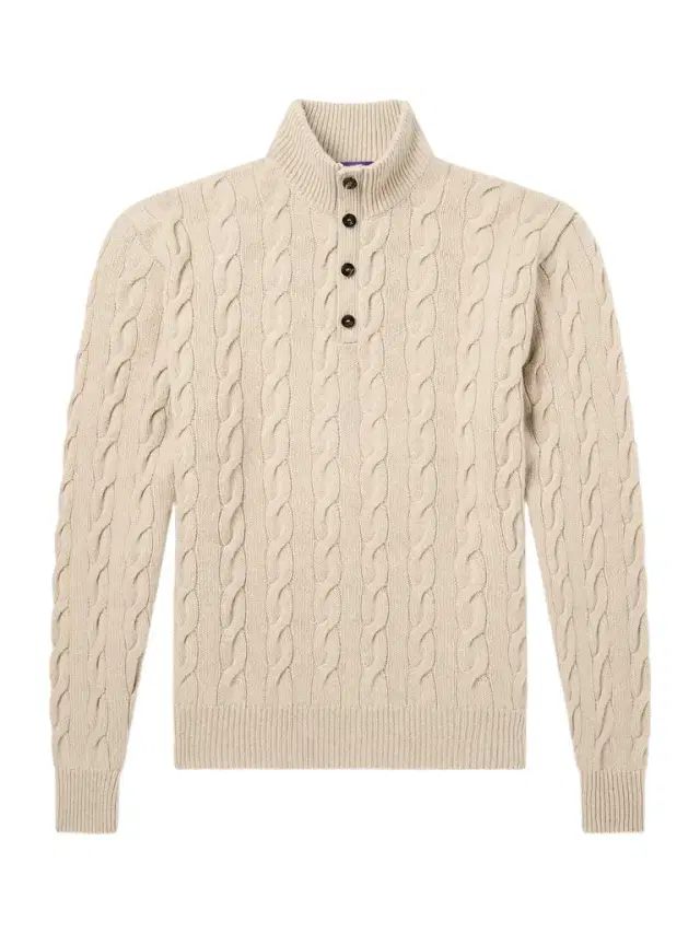 Ralph Lauren Purple Label Cable-Knit Cashmere Sweater - Men