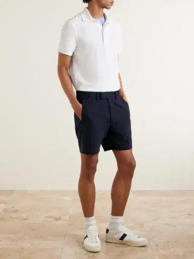 Tom Ford Straight-Leg Brushed Cotton-Drill Shorts - Men | Thumbnail 2