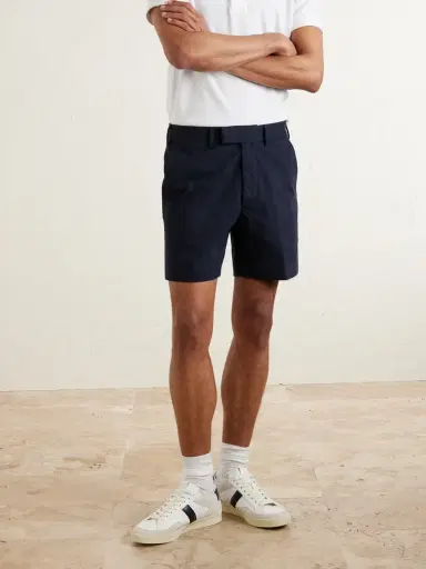 Tom Ford Straight-Leg Brushed Cotton-Drill Shorts - Men | Thumbnail 3