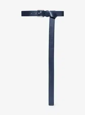 Michael Kors Collection Jodi Leather Trouser Belt in Blue | Thumbnail 3 Michael Kors Collection Jodi Leather Trouser Belt in Blue | Thumbnail 3