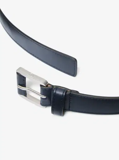 Michael Kors Collection Jodi Leather Trouser Belt in Blue | Thumbnail 7 Michael Kors Collection Jodi Leather Trouser Belt in Blue | Thumbnail 7