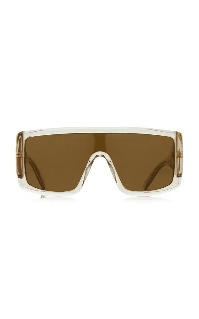 Mask-Frame Acetate Sunglasses