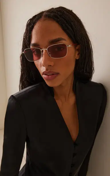 Givenchy Speed Square-Frame Metal Sunglasses | Thumbnail 3