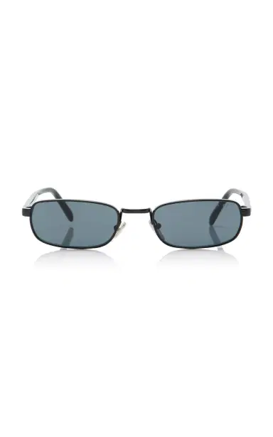 Prada Square-Frame Metal Sunglasses | Thumbnail 1
