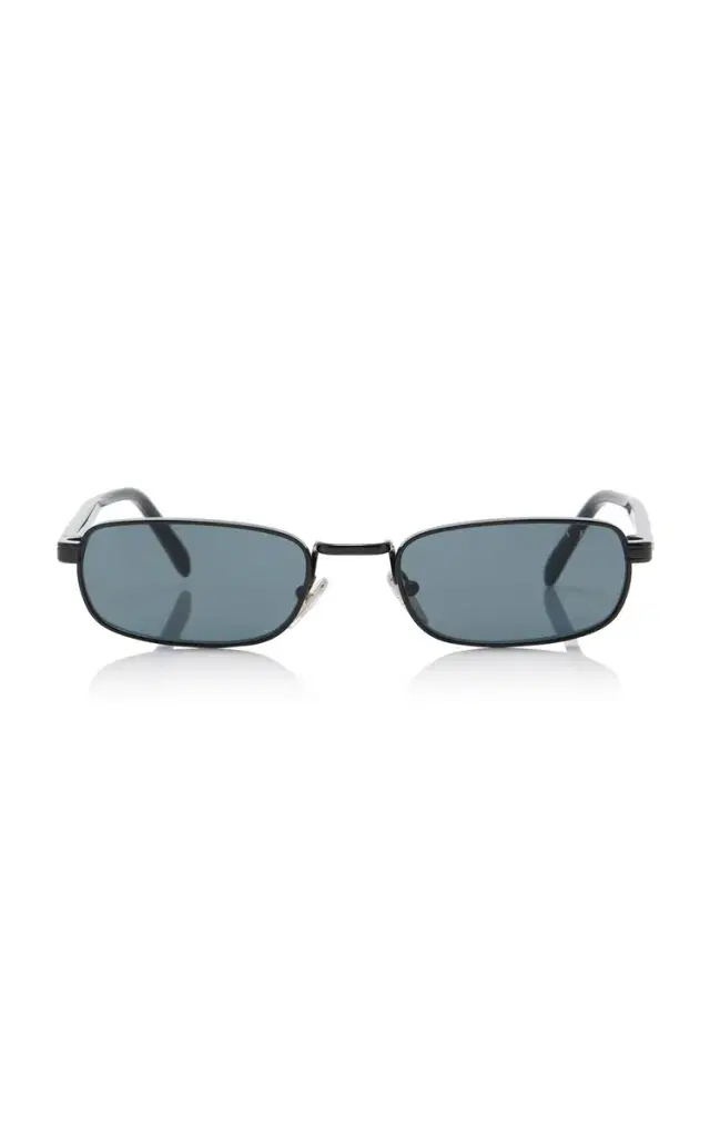 Prada Square-Frame Metal Sunglasses