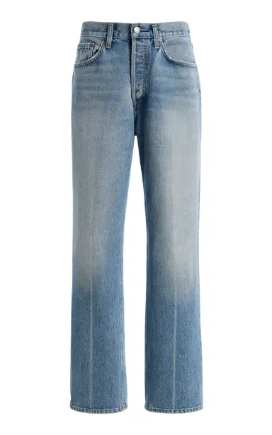 AGOLDE Lana Rigid Mid-Rise Straight-Leg Jeans | Thumbnail 1
