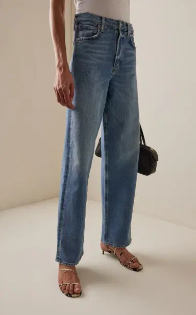 AGOLDE Ren Stretch High-Rise Wide-Leg Jeans | Thumbnail 3