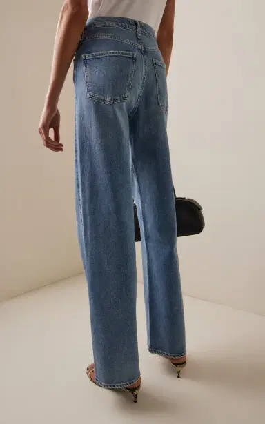 AGOLDE Ren Stretch High-Rise Wide-Leg Jeans | Thumbnail 4