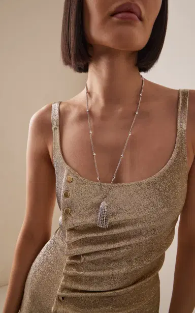Rabanne Silver Tone Crystal Collier | Thumbnail 2