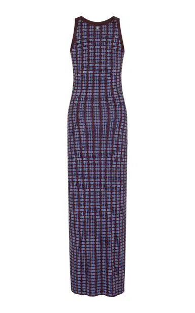 Rabanne Jacquard Knit Split Maxi Dress | Thumbnail 5 Rabanne Jacquard Knit Split Maxi Dress | Thumbnail 5