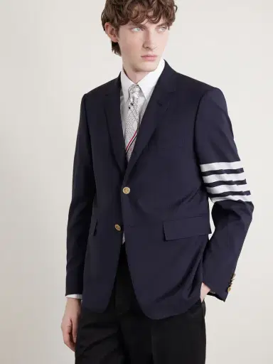 Thom Browne 5cm Silk-Jacquard Tie - Men | Thumbnail 3 Thom Browne 5cm Silk-Jacquard Tie - Men | Thumbnail 3