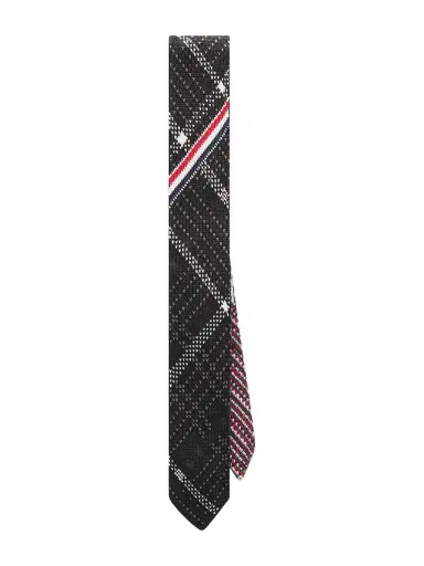 Thom Browne 5cm Silk-Jacquard Tie - Men | Thumbnail 1 Thom Browne 5cm Silk-Jacquard Tie - Men | Thumbnail 1