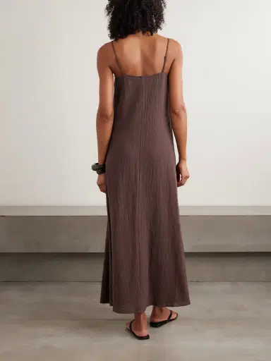 Staud Laura Bead-embellished Cotton-gauze Maxi Dress | Thumbnail 3 Staud Laura Bead-embellished Cotton-gauze Maxi Dress | Thumbnail 3
