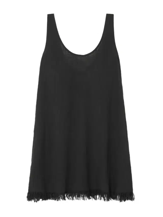 Tillie Fringed Cotton-gauze Mini Dress