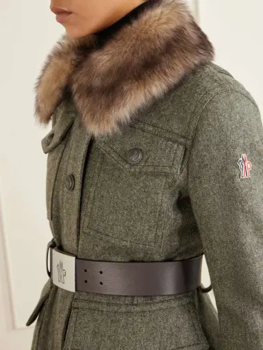 Moncler Grenoble Devez Shearling-trimmed Wool-gabardine Ski Jacket | Thumbnail 6 Moncler Grenoble Devez Shearling-trimmed Wool-gabardine Ski Jacket | Thumbnail 6