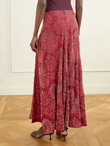 Rabanne Embellished Crepe Maxi Skirt | Thumbnail 4 Rabanne Embellished Crepe Maxi Skirt | Thumbnail 4
