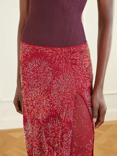 Rabanne Embellished Crepe Maxi Skirt | Thumbnail 5 Rabanne Embellished Crepe Maxi Skirt | Thumbnail 5