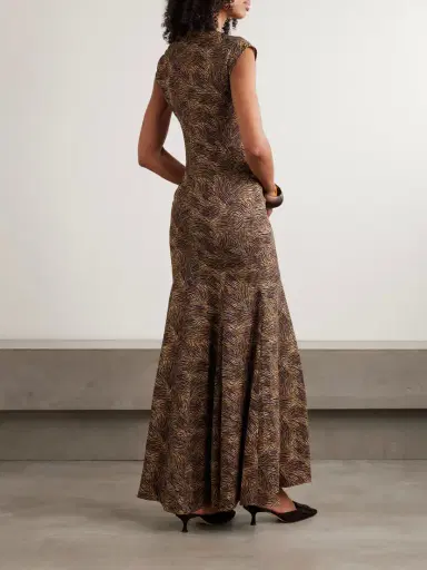Tove Vanja Zebra-print Stretch-crepe Maxi Dress | Thumbnail 3 Tove Vanja Zebra-print Stretch-crepe Maxi Dress | Thumbnail 3