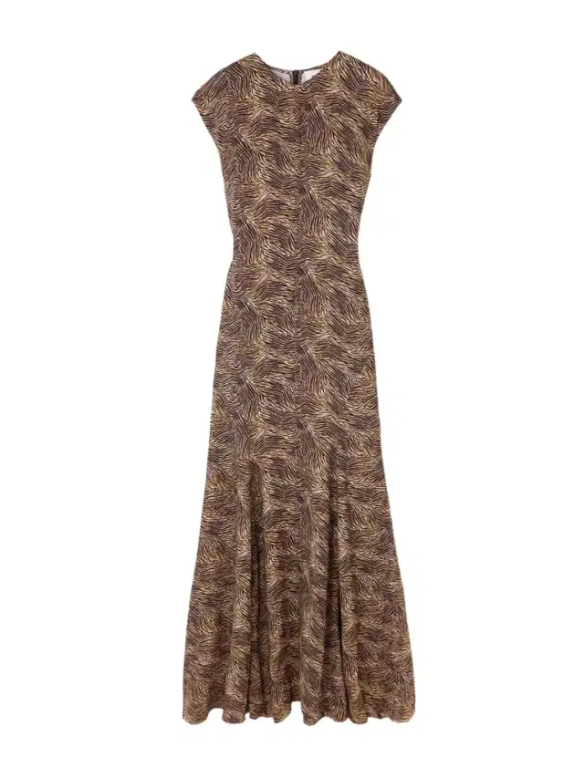 Vanja Zebra-print Stretch-crepe Maxi Dress