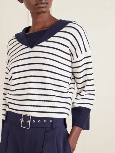 Ralph Lauren Collection Striped Cashmere Sweater | Thumbnail 4 Ralph Lauren Collection Striped Cashmere Sweater | Thumbnail 4