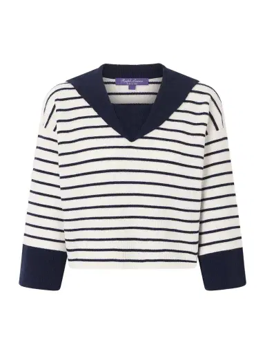 Ralph Lauren Collection Striped Cashmere Sweater | Thumbnail 1 Ralph Lauren Collection Striped Cashmere Sweater | Thumbnail 1