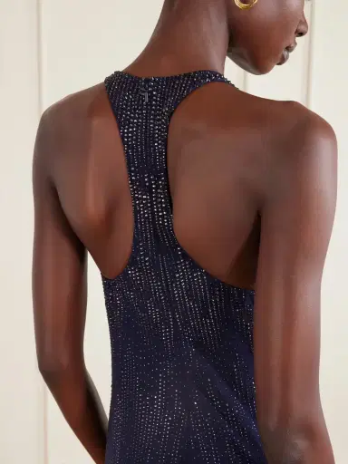 Ralph Lauren Collection Claeton Crystal-embellished Crepe Halterneck Gown | Thumbnail 4 Ralph Lauren Collection Claeton Crystal-embellished Crepe Halterneck Gown | Thumbnail 4