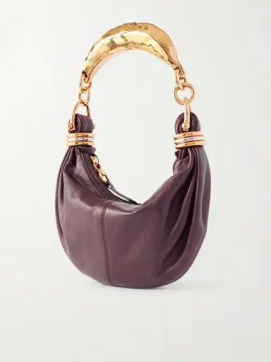 Chloé Bracelet Embellished Textured-leather Shoulder Bag | Thumbnail 4 Chloé Bracelet Embellished Textured-leather Shoulder Bag | Thumbnail 4