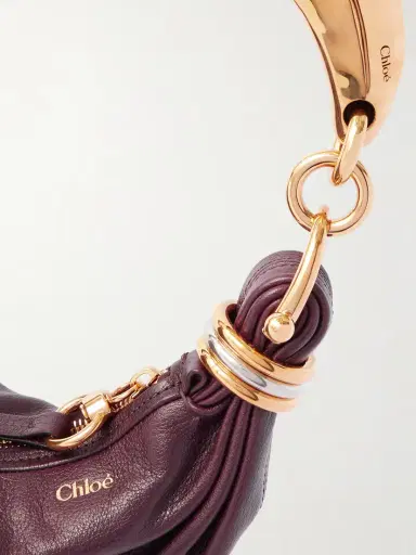 Chloé Bracelet Embellished Textured-leather Shoulder Bag | Thumbnail 5 Chloé Bracelet Embellished Textured-leather Shoulder Bag | Thumbnail 5