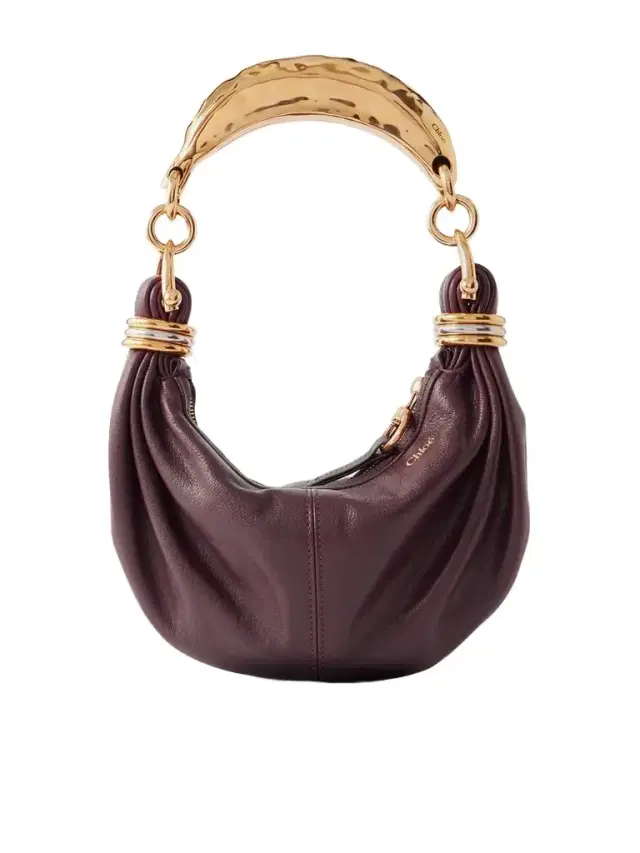 Bracelet Embellished Textured-leather Shoulder Bag