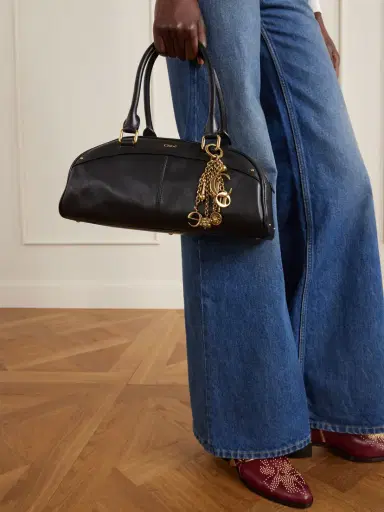 Chloé Bowling Embellished Leather Shoulder Bag | Thumbnail 3 Chloé Bowling Embellished Leather Shoulder Bag | Thumbnail 3