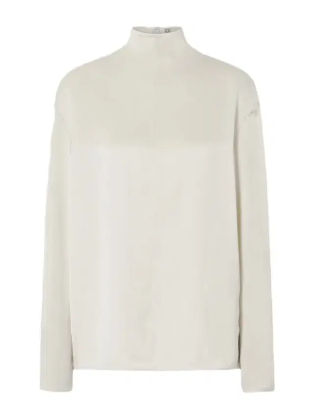 Satin Turtleneck Blouse