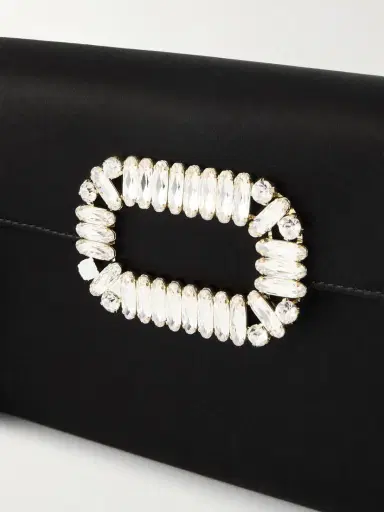 Roger Vivier Pilgrim Crystal-embellished Satin Clutch | Thumbnail 5 Roger Vivier Pilgrim Crystal-embellished Satin Clutch | Thumbnail 5