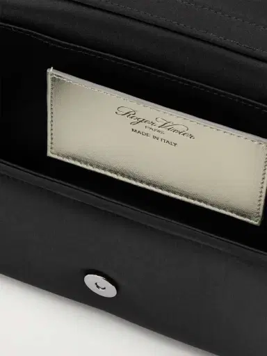 Roger Vivier Pilgrim Buckle-embellished Satin Clutch | Thumbnail 6