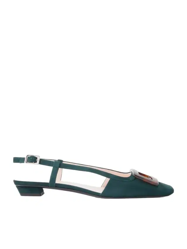Roger Vivier Belle Vivier 25 Suede Slingback Pumps
