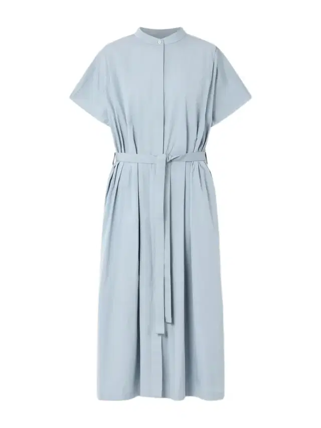 Belted Cotton-poplin Dress
