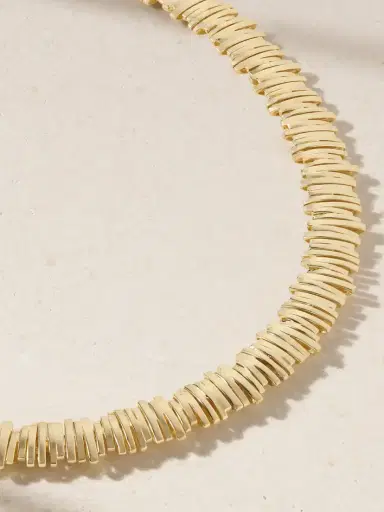 Suzanne Kalan 18-karat Gold Tennis Necklace | Thumbnail 4