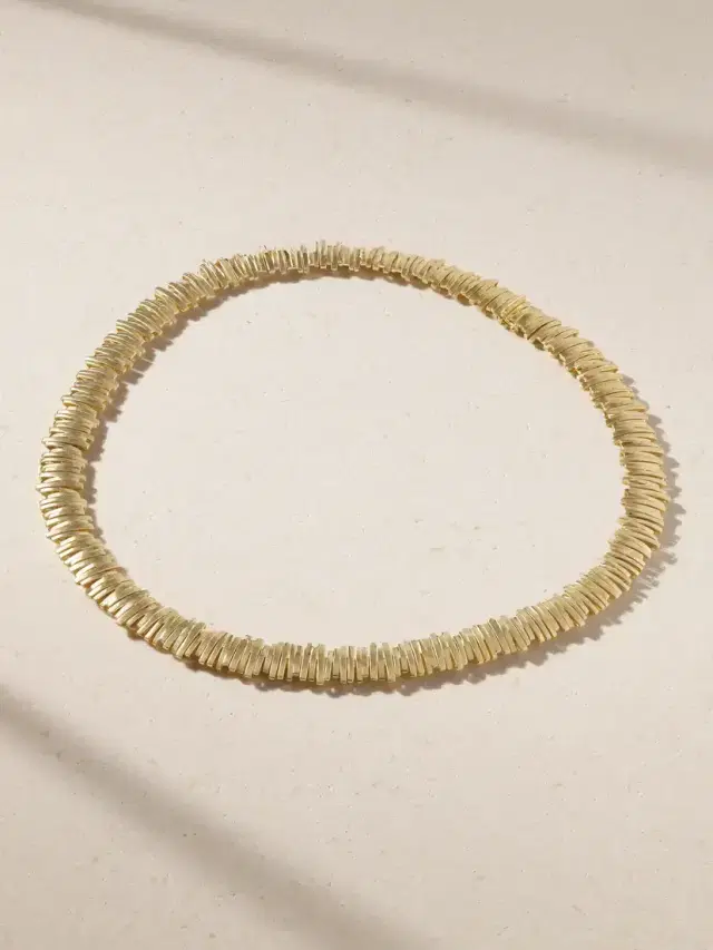 Suzanne Kalan 18-karat Gold Tennis Necklace