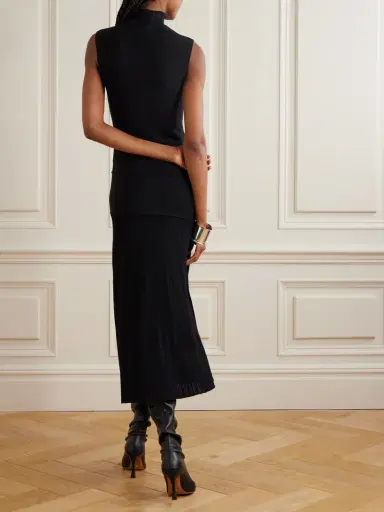 Proenza Schouler Federica Layered Ribbed-knit Midi Dress | Thumbnail 3 Proenza Schouler Federica Layered Ribbed-knit Midi Dress | Thumbnail 3