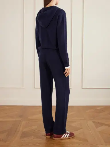 Sporty & Rich Embroidered Cashmere And Wool-blend Cardigan | Thumbnail 4 Sporty & Rich Embroidered Cashmere And Wool-blend Cardigan | Thumbnail 4