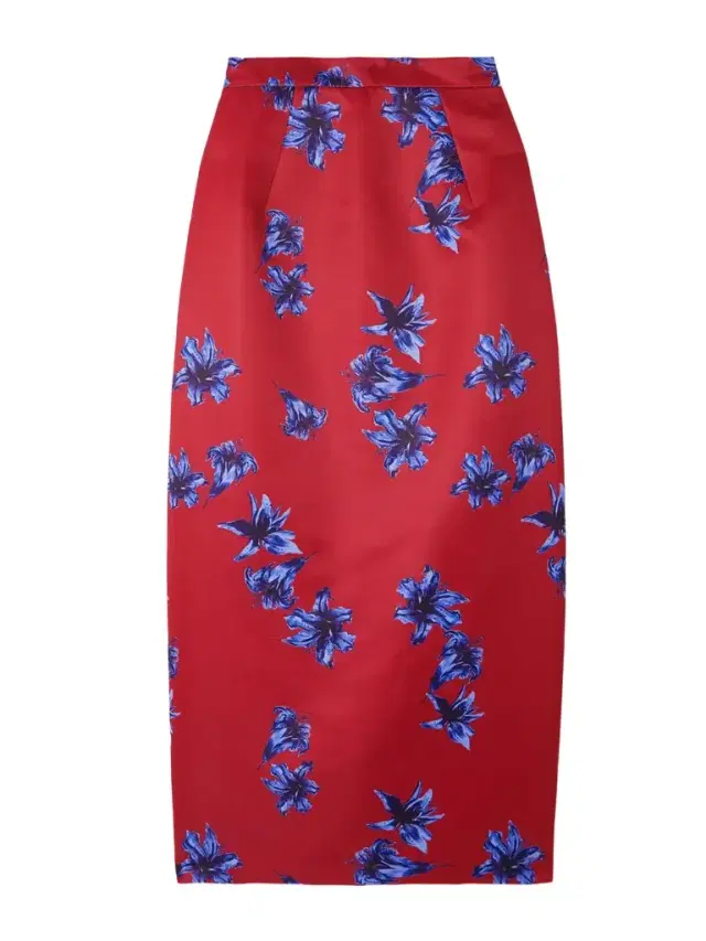 Lorelei Floral-print Faille Midi Skirt
