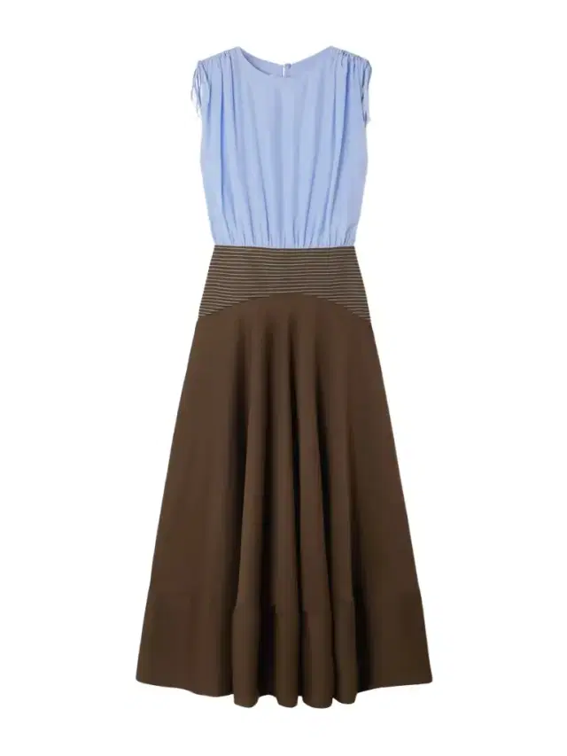Nuri Striped Cotton And Silk-blend And Crepe Midi Dress