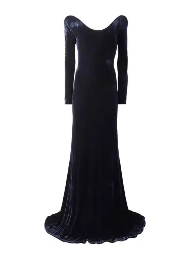 Alaïa Off-the-shoulder Velvet Gown | Thumbnail 1 Alaïa Off-the-shoulder Velvet Gown | Thumbnail 1