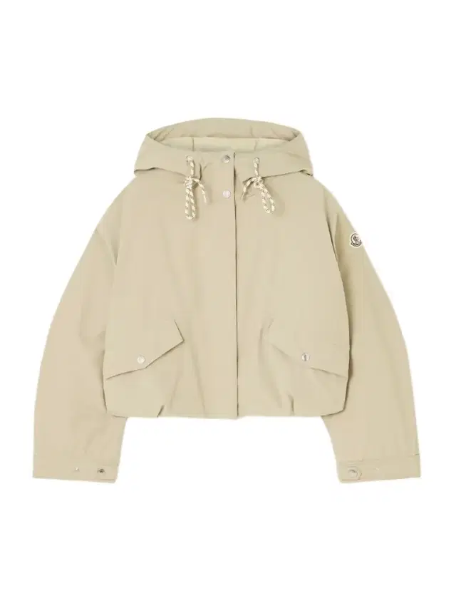 Eucalyptus Hooded Cropped Shell Down Jacket