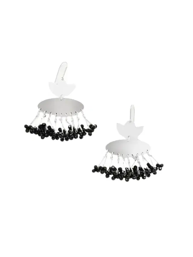 Nora Silver-tone Beaded Earrings